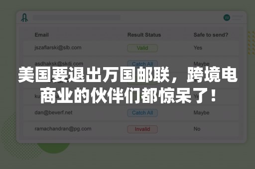 美国要退出万国邮联，跨境电商业的伙伴们都惊呆了！