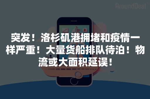 突发！洛杉矶港拥堵和疫情一样严重！大量货船排队待泊！物流或大面积延误！