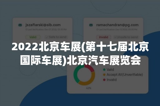 2022北京车展(第十七届北京国际车展)北京汽车展览会