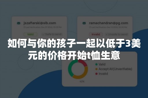 如何与你的孩子一起以低于3美元的价格开始t恤生意