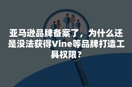 亚马逊品牌备案了，为什么还是没法获得Vine等品牌打造工具权限？