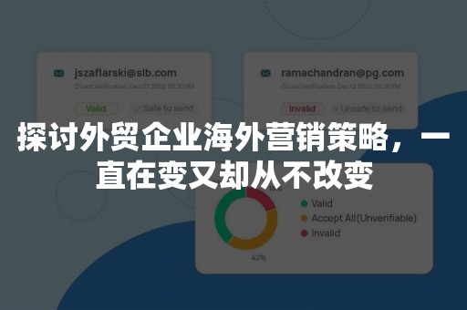 探讨外贸企业海外营销策略，一直在变又却从不改变