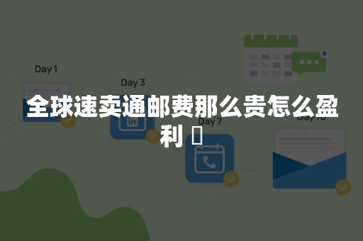 全球速卖通邮费那么贵怎么盈利 ​