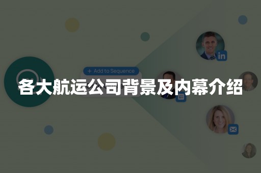 各大航运公司背景及内幕介绍