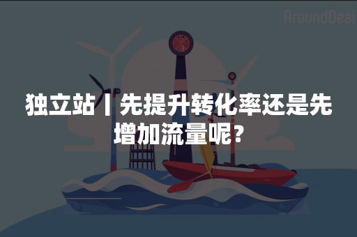 独立站丨先提升转化率还是先增加流量呢？