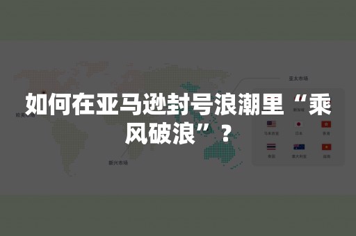 如何在亚马逊封号浪潮里“乘风破浪”？