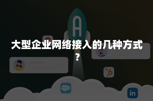 大型企业网络接入的几种方式？