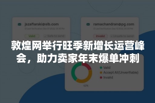 敦煌网举行旺季新增长运营峰会，助力卖家年末爆单冲刺