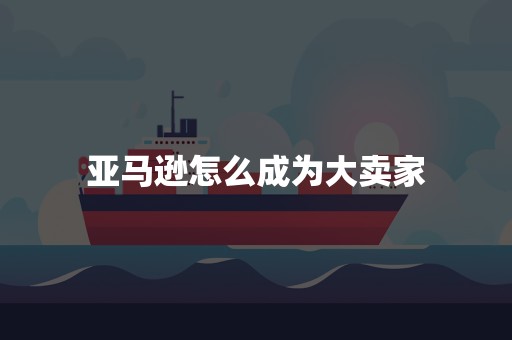 亚马逊怎么成为大卖家