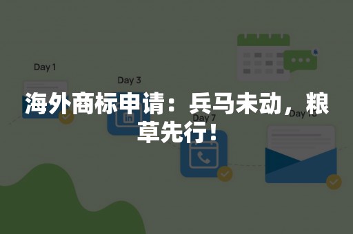 海外商标申请：兵马未动，粮草先行！