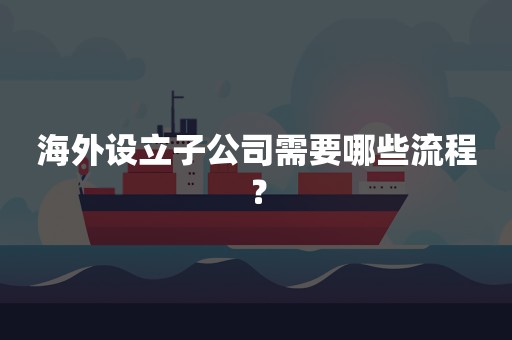 海外设立子公司需要哪些流程？