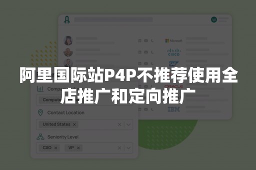 阿里国际站P4P不推荐使用全店推广和定向推广