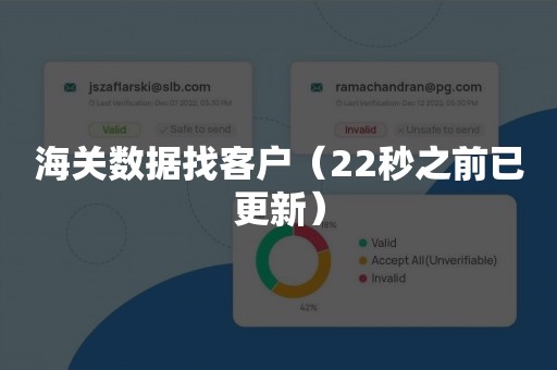 海关数据找客户（22秒之前已更新）