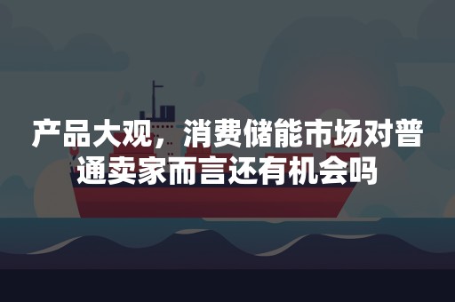 产品大观，消费储能市场对普通卖家而言还有机会吗