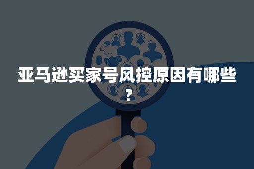 亚马逊买家号风控原因有哪些？