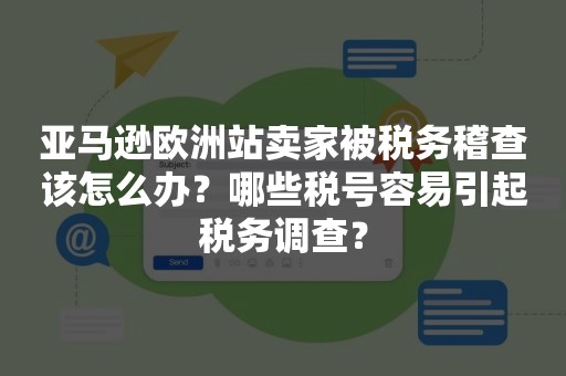 亚马逊欧洲站卖家被税务稽查该怎么办？哪些税号容易引起税务调查？
