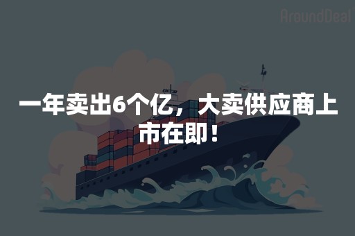 一年卖出6个亿，大卖供应商上市在即！