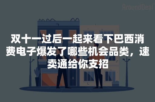 双十一过后一起来看下巴西消费电子爆发了哪些机会品类，速卖通给你支招