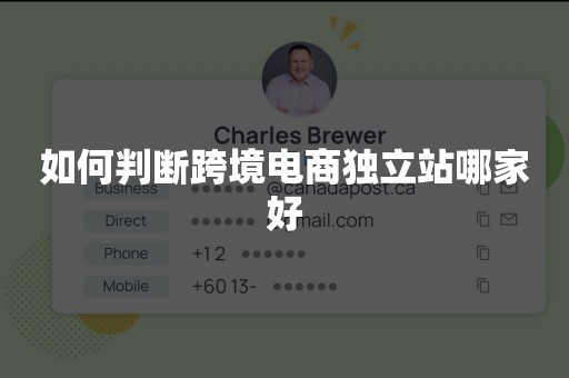 如何判断跨境电商独立站哪家好