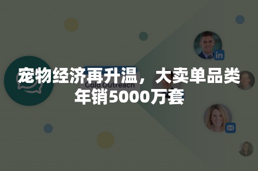 宠物经济再升温，大卖单品类年销5000万套