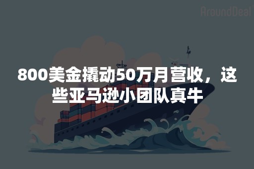 800美金撬动50万月营收，这些亚马逊小团队真牛