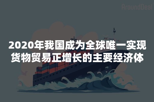 2020年我国成为全球唯一实现货物贸易正增长的主要经济体