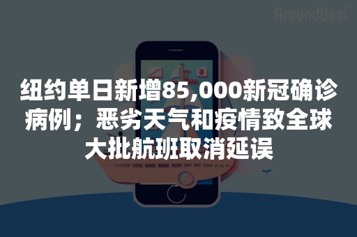 纽约单日新增85,000新冠确诊病例；恶劣天气和疫情致全球大批航班取消延误