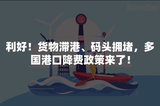 利好！货物滞港、码头拥堵，多国港口降费政策来了！