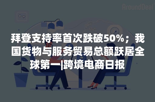 拜登支持率首次跌破50%；我国货物与服务贸易总额跃居全球第一|跨境电商日报