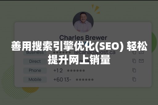 善用搜索引擎优化(SEO) 轻松提升网上销量