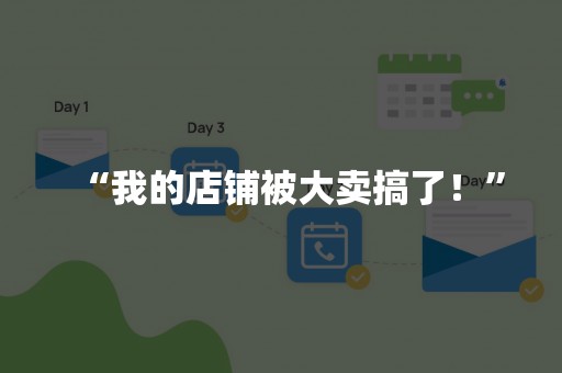 “我的店铺被大卖搞了！”