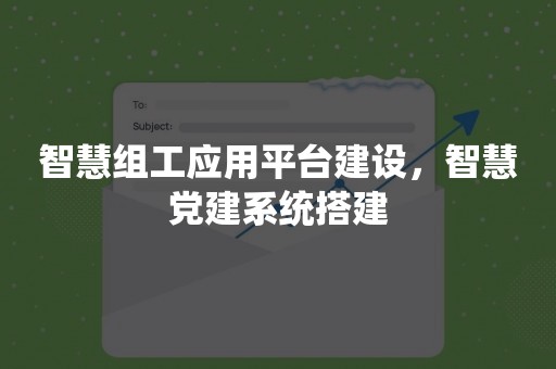 智慧组工应用平台建设，智慧***系统搭建