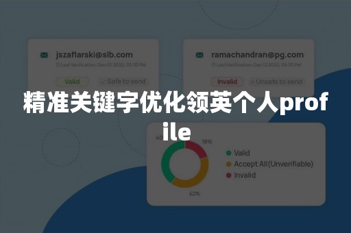 精准关键字优化领英个人profile