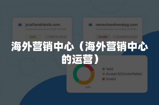 海外营销中心（海外营销中心的运营）