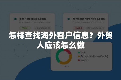 怎样查找海外客户信息？外贸人应该怎么做