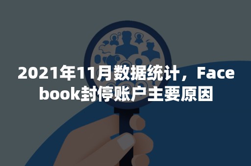 2021年11月数据统计，Facebook封停账户主要原因