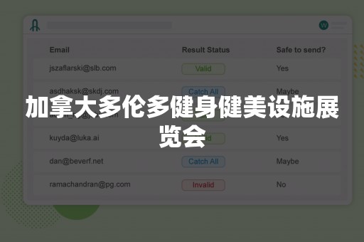 加拿大多伦多健身健美设施展览会