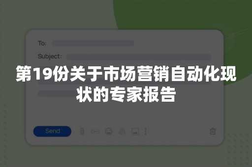 第19份关于市场营销自动化现状的专家报告