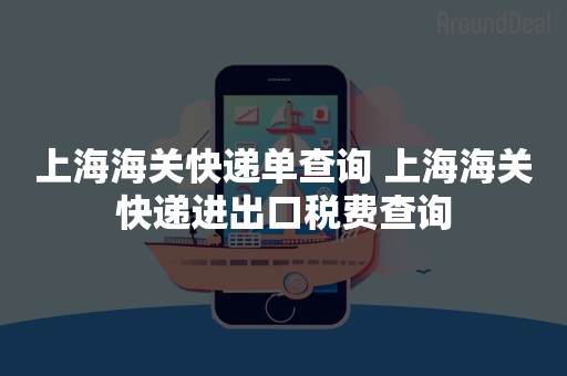上海海关快递单查询 上海海关快递进出口税费查询