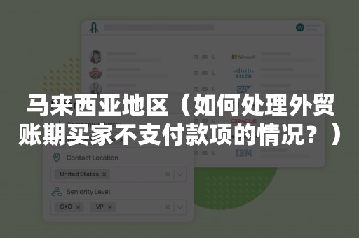 马来西亚地区（如何处理外贸账期买家不支付款项的情况？）