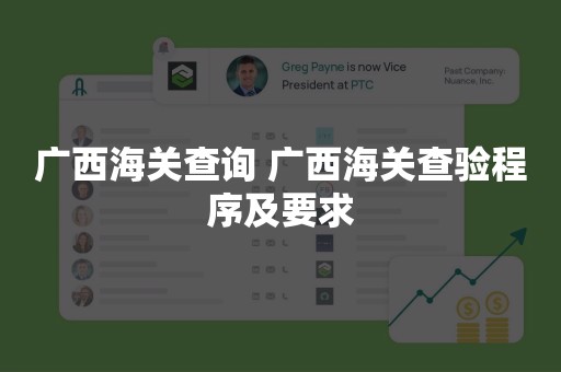 广西海关查询 广西海关查验程序及要求