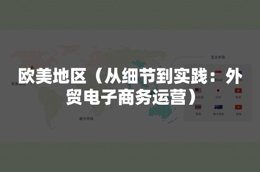 欧美地区（从细节到实践：外贸电子商务运营）