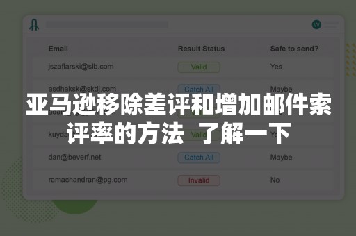 亚马逊移除差评和增加邮件索评率的方法  了解一下