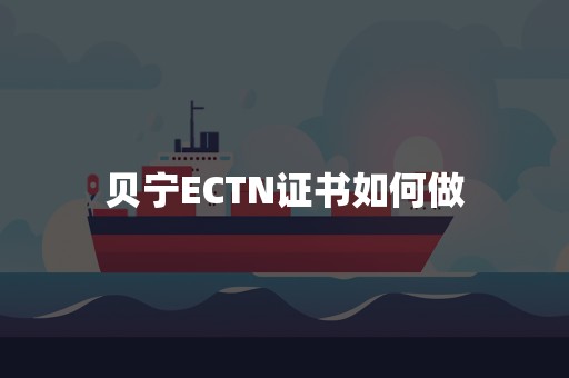 贝宁ECTN证书如何做