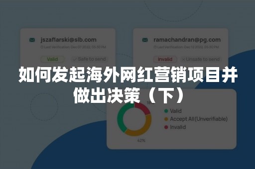 如何发起海外网红营销项目并做出决策（下）