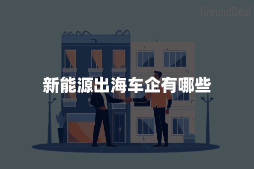 新能源出海车企有哪些
