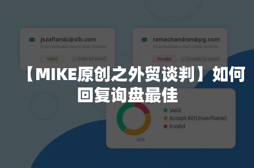 【MIKE原创之外贸谈判】如何回复询盘最佳