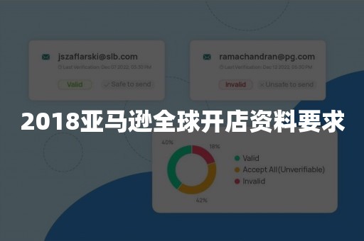 2018亚马逊全球开店资料要求
