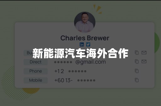 新能源汽车海外合作