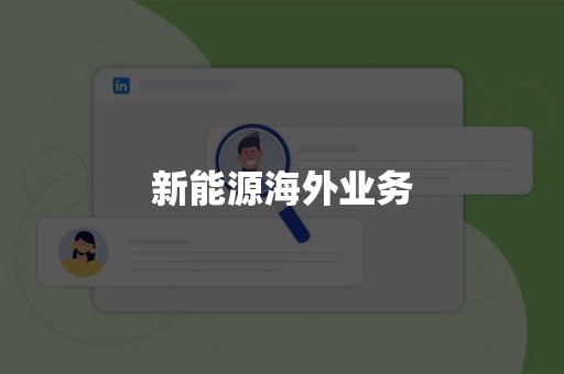 新能源海外业务